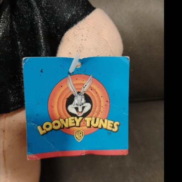 Porky Pig Looney Tunes Stuffed Animal Plush with Black Leather Jacket, SEE DESC - Picture 10 of 12